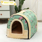 Portable Handle Pet Bed Small And Medium Sized Kennel Warm Cattery