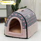 Portable Handle Pet Bed Small And Medium Sized Kennel Warm Cattery