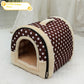 Portable Handle Pet Bed Small And Medium Sized Kennel Warm Cattery