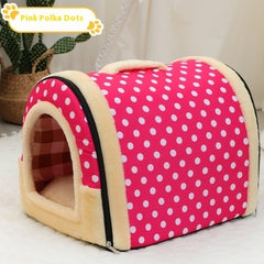Portable Handle Pet Bed Small And Medium Sized Kennel Warm Cattery