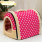 Portable Handle Pet Bed Small And Medium Sized Kennel Warm Cattery