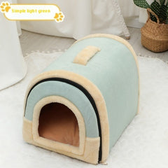 Portable Handle Pet Bed Small And Medium Sized Kennel Warm Cattery