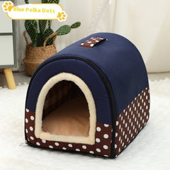 Portable Handle Pet Bed Small And Medium Sized Kennel Warm Cattery