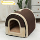 Portable Handle Pet Bed Small And Medium Sized Kennel Warm Cattery