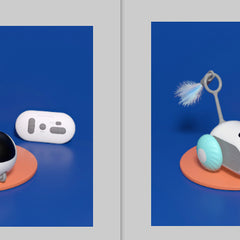 Remote Control Interactive Cat Car Toy USB Charging Chasing Automatic Self-moving Remote Smart Control Car Interactive Cat Toy Pet Products