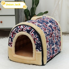 Portable Handle Pet Bed Small And Medium Sized Kennel Warm Cattery